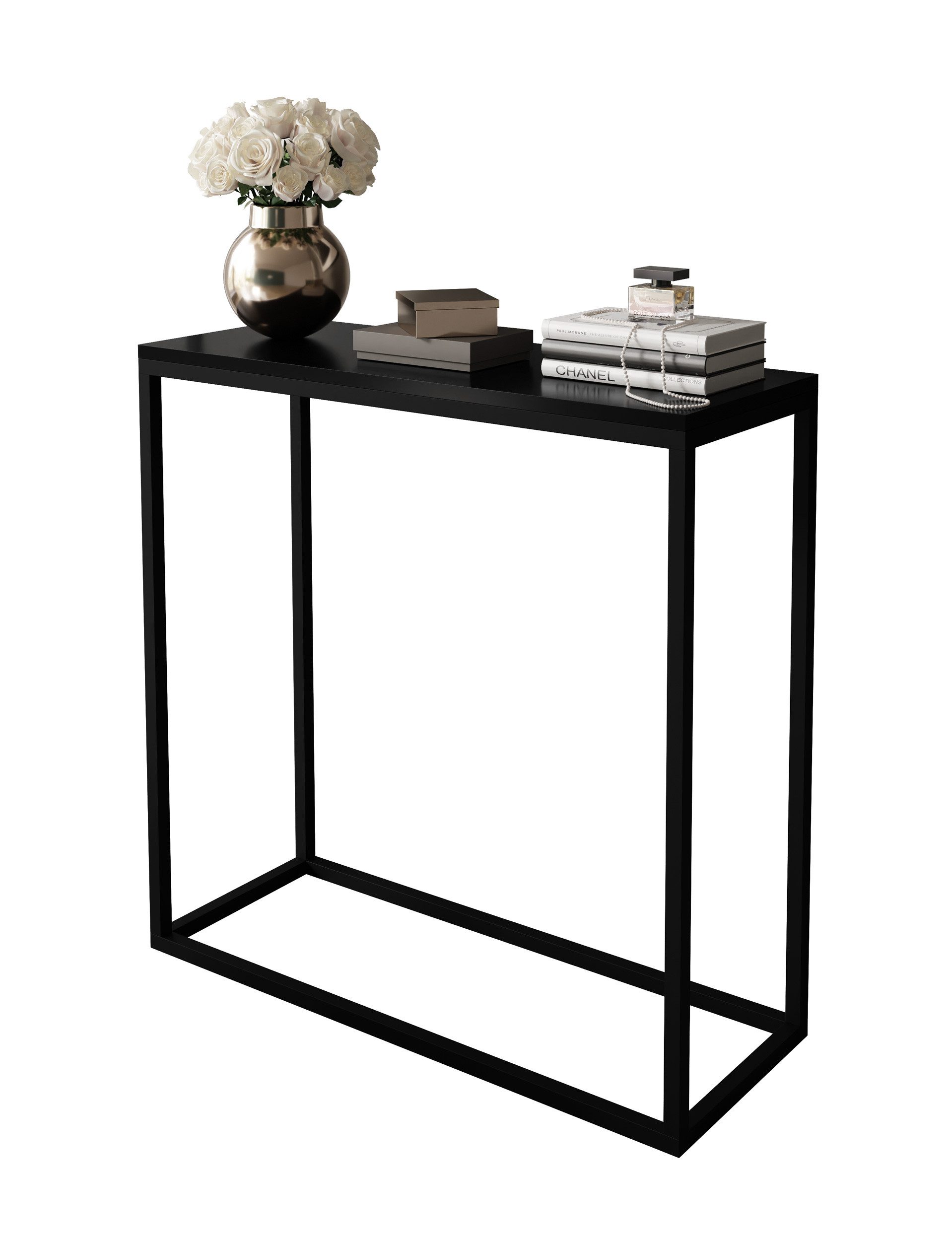 Lookway Konsolentisch MODERN HOCHGLANZ – eleganter Tisch für Wohnzimmer und Flur (1x Konsole), Breite: 80/100 cm