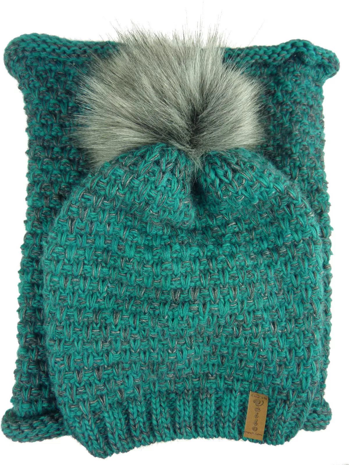 Strickmütze Damen Mütze & Schal Set 38.03