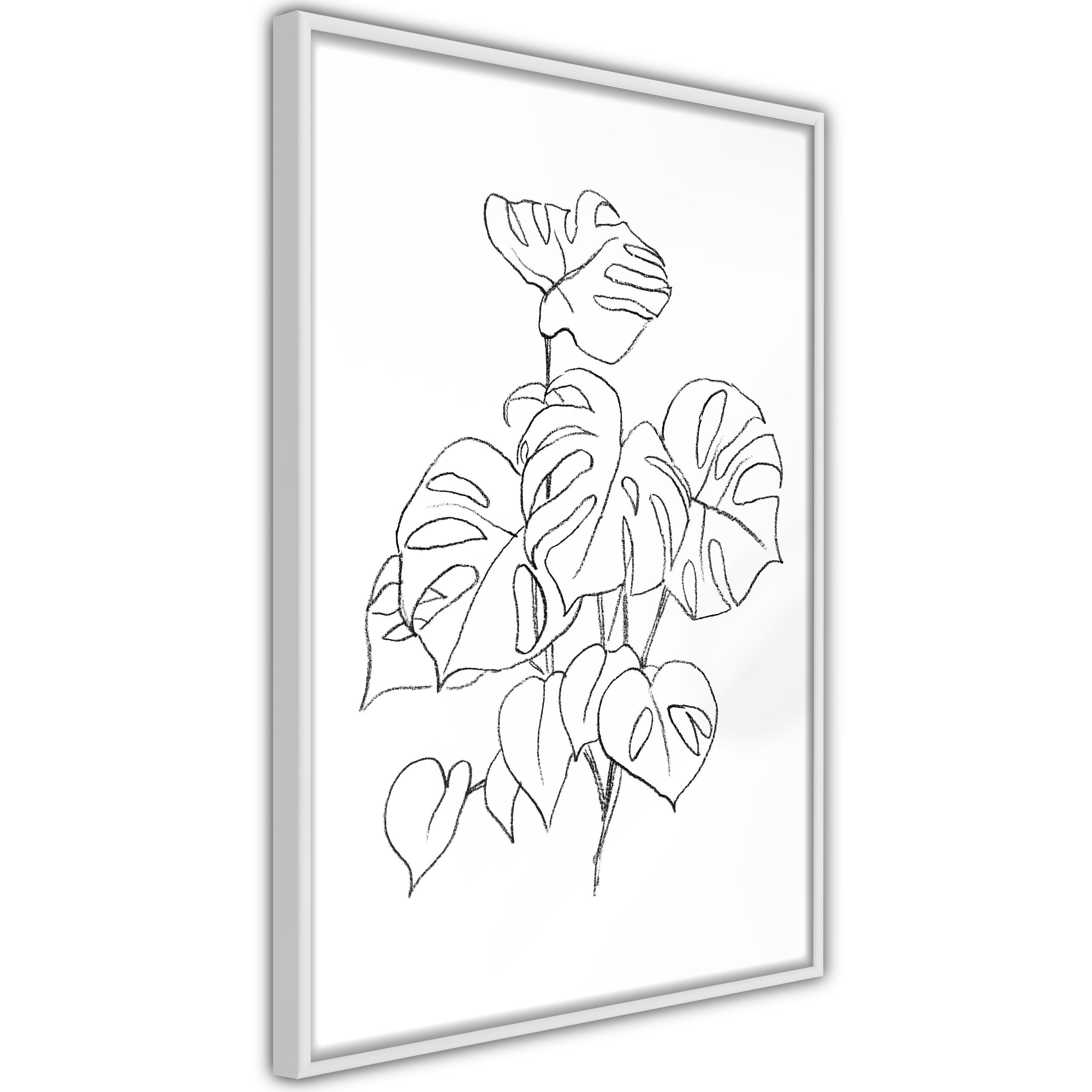 Artgeist Poster Monochrome Monstera []. € 33,91