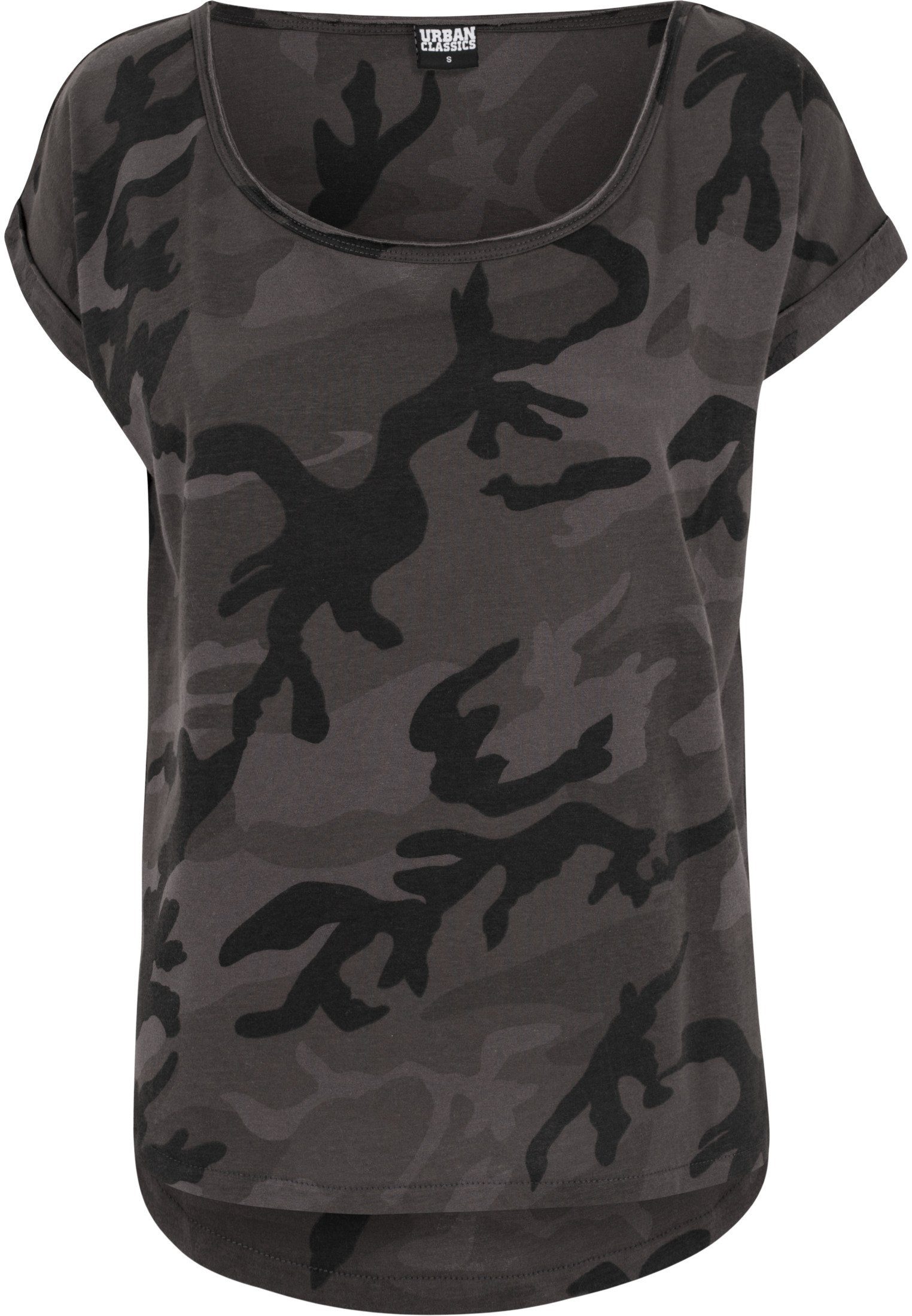 CLASSICS darkcamouflage Tee URBAN Damen Camo Back Ladies (1-tlg) T-Shirt Shaped