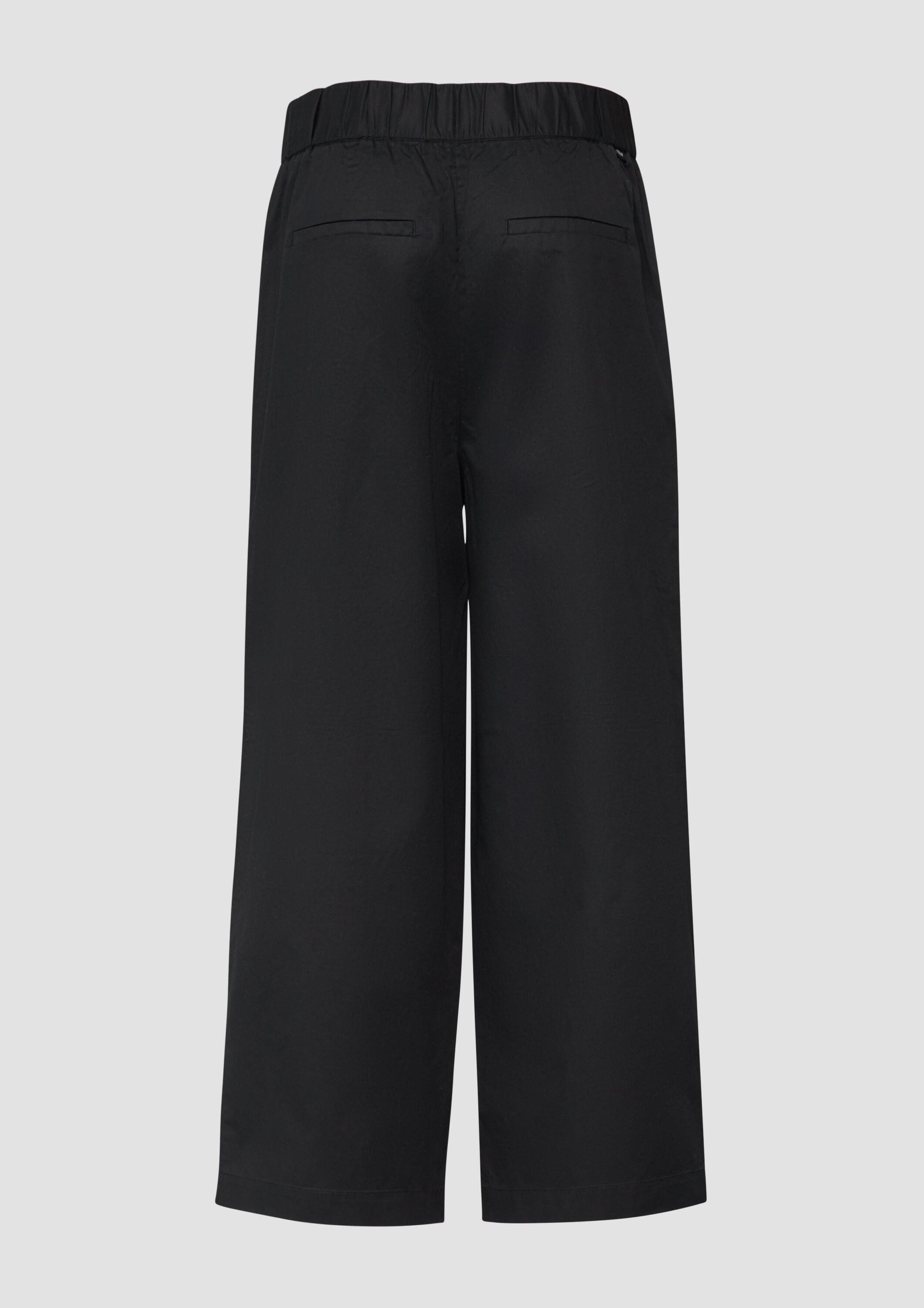 s.Oliver Culotte Hose Wide-Leg-Culotte aus Twill