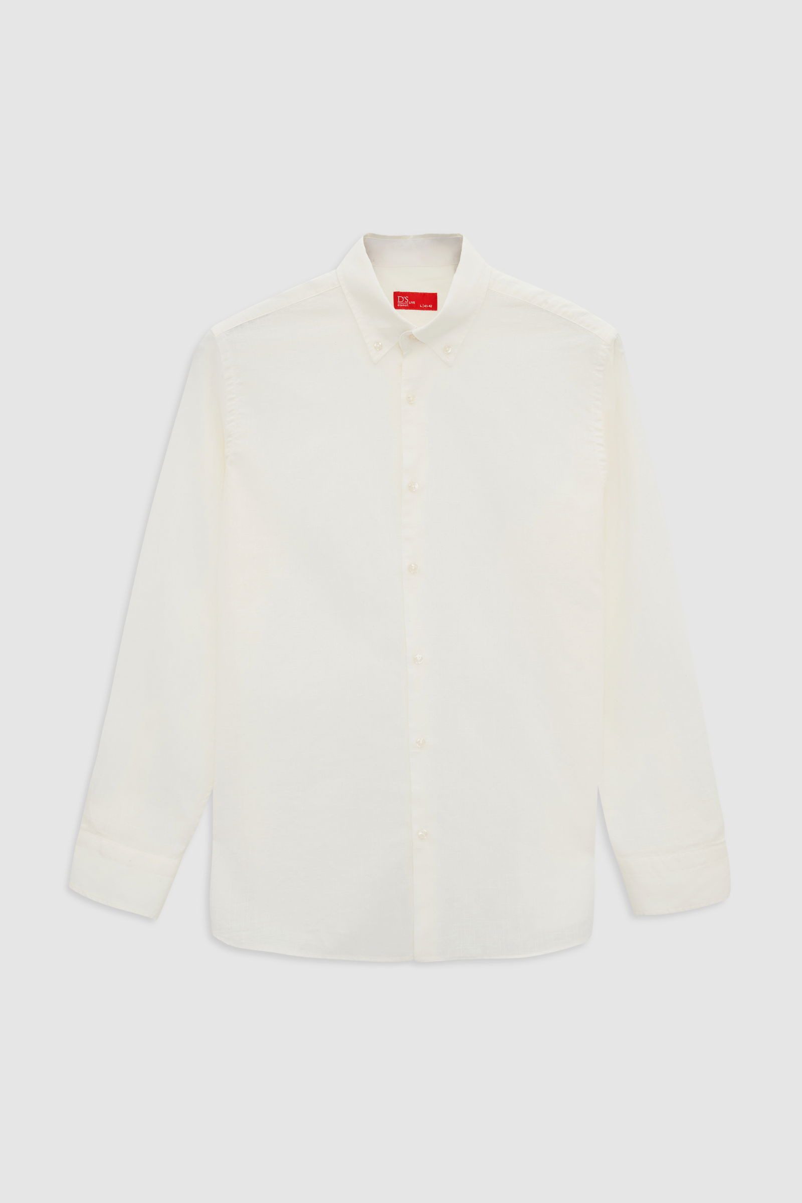 D'S DAMAT Leinenhemd Ds Damat Comfort Button-Down-Kragen Entspannter Schnitt Leinenoptik 10