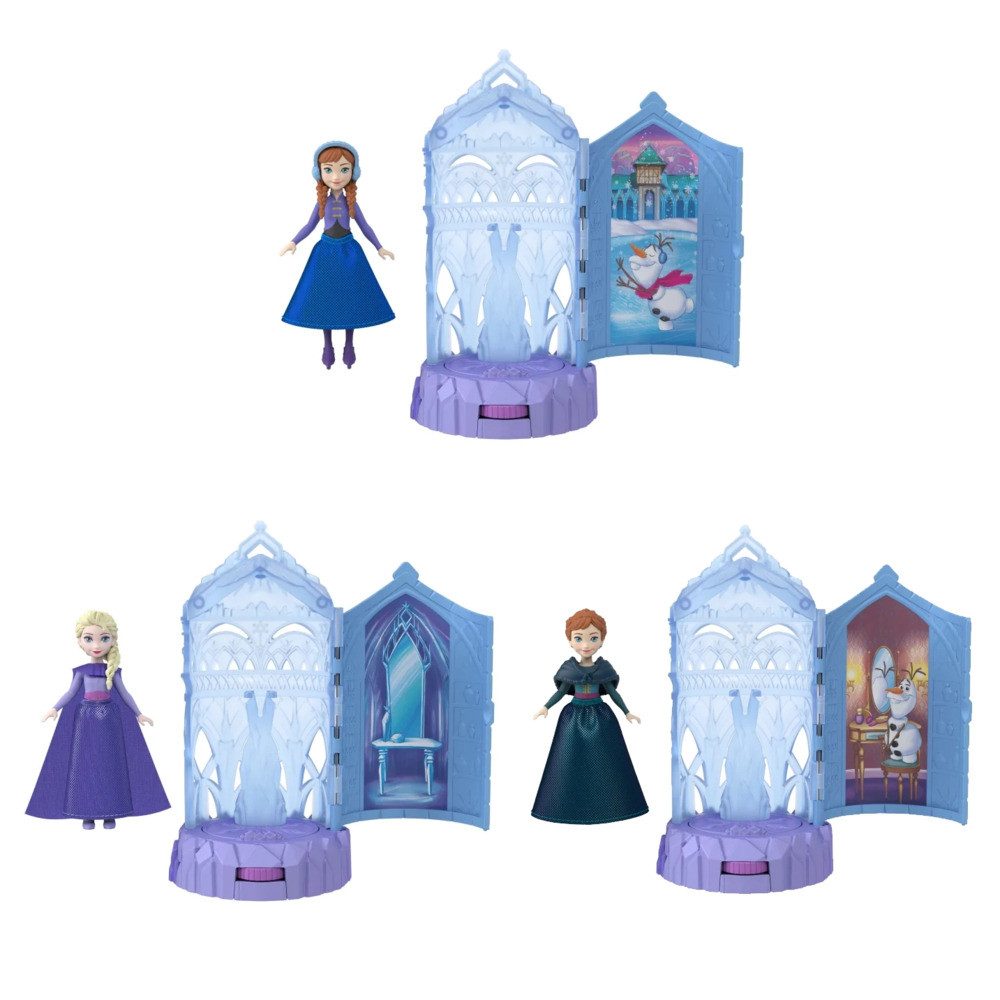 Mattel® Spielwelt Elsa Disney Frozen Ice Castle Spin Surprise Reveal klein