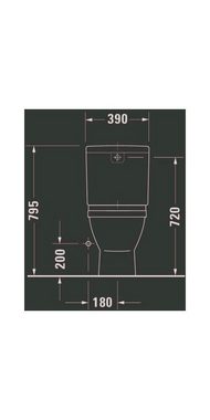 Duravit Bidet Stand-WC-Kombination STARCK 3 ti. 360x655mm Ab se Ab in se HG weiß