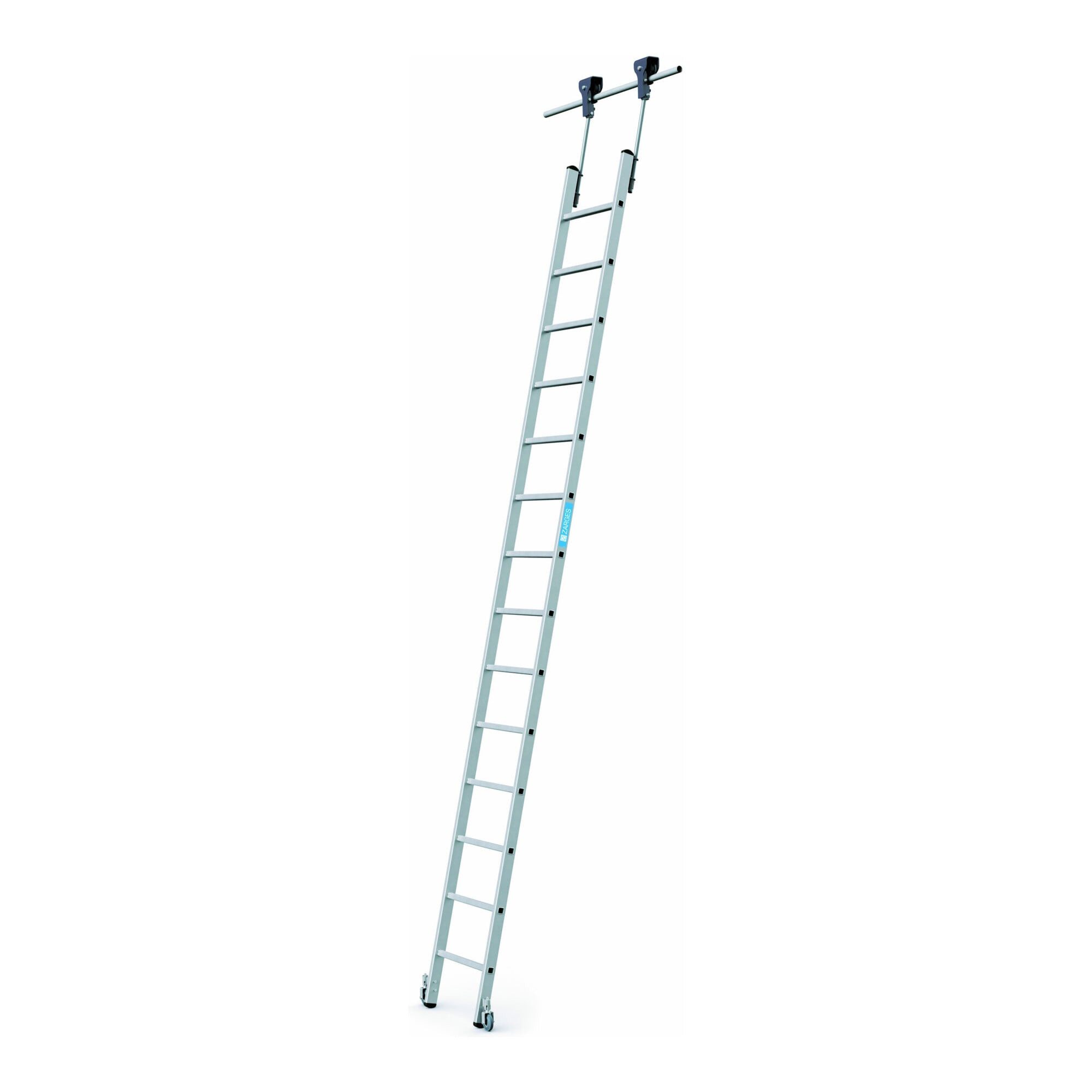 Zarges Regalleiter ZARGES Stella Trec LH - LM-Sprossen-Regalleiter 14 Sprossen