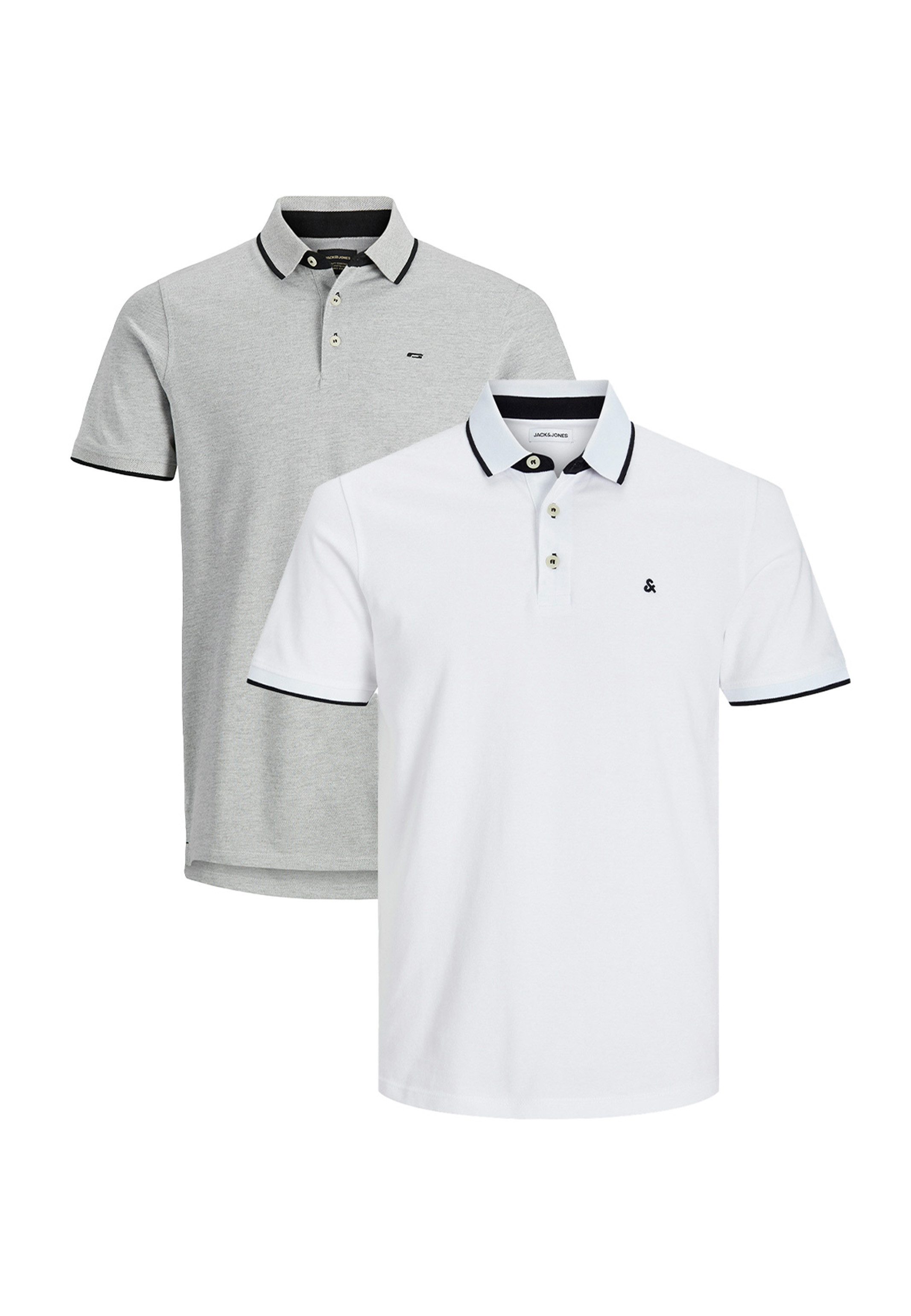 Jack & Jones Poloshirt 2er Pack Paulos - Slim Fit (Spar-Set, 2-tlg) Poloshi günstig online kaufen