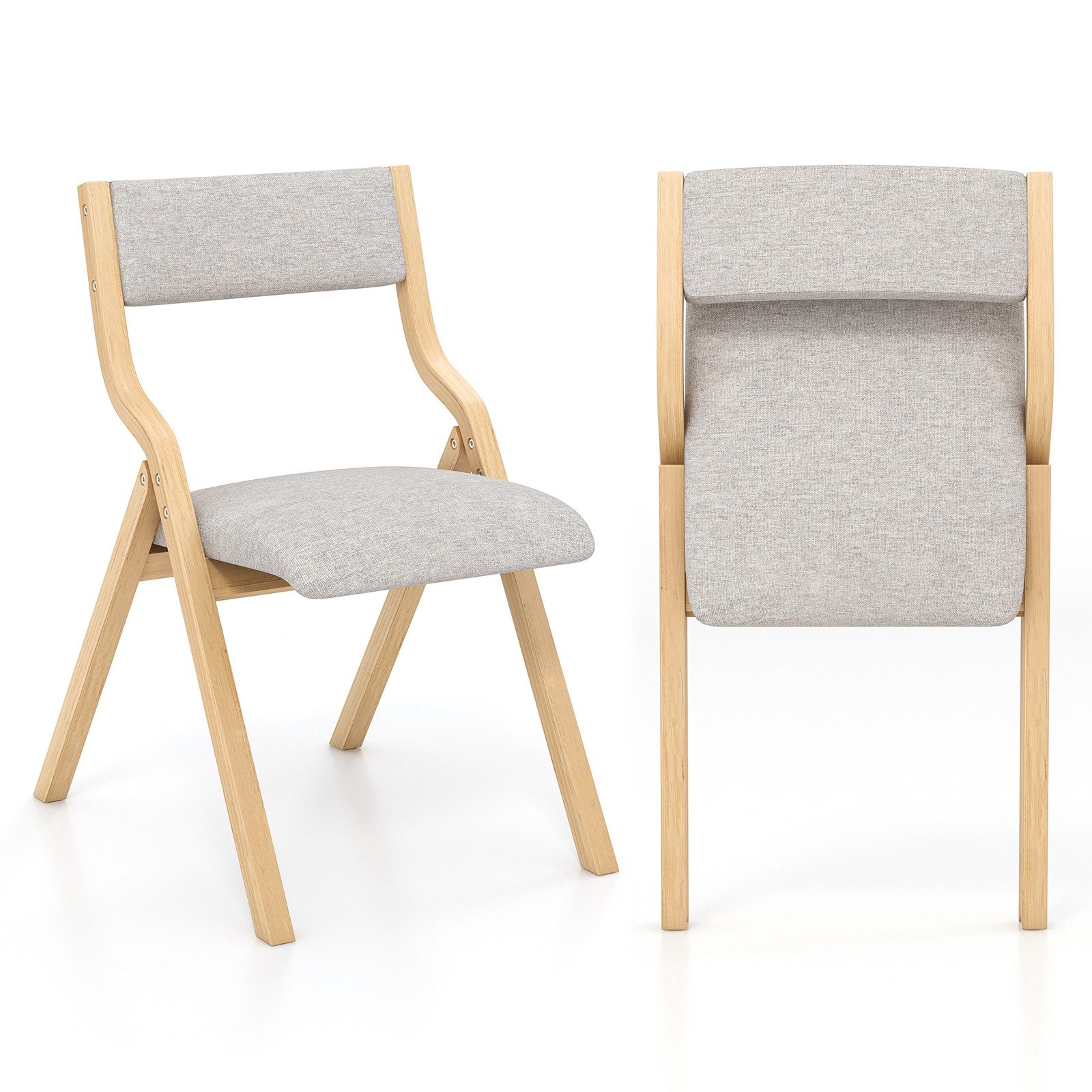 COSTWAY Klappstuhl (2er Set), Esszimmerstuhl klappbar, günstig online kaufen
