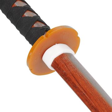 BAY-Sports Holzschwert Bokken Katana mit gewickeltem Griff aus Holz Eiche Bokken mit, veredelt mit seilgebundenen Griff