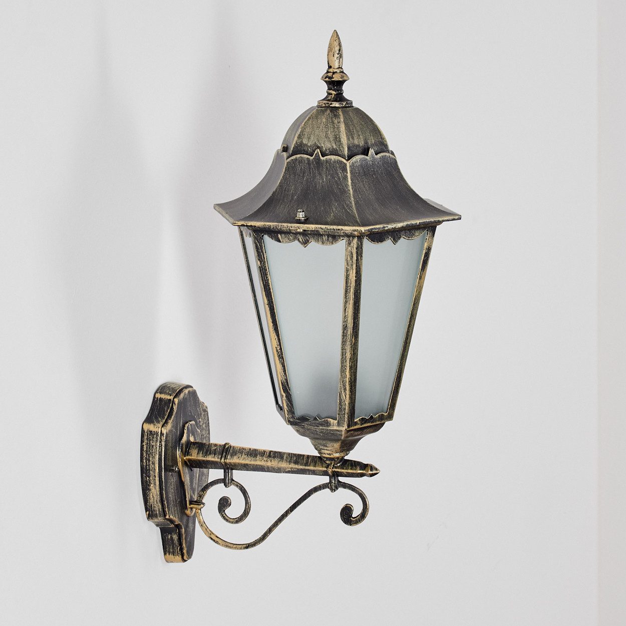 hofstein Außen-Wandleuchte Außenwandlampe aus Metall/Glas in günstig online kaufen
