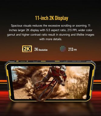 Ulefone Armor PAD 2 Outdoor MTK G99 IP68 Wasserdicht Tablet (11", 256 GB, Android 13, 4G, Mit großartigen Funktionen, einem beeindruckenden und schönen Design)