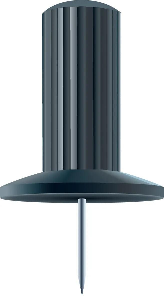 EXACOMPTA Pinnnadel Blisterbox 25x Pinnwandnadeln Papic Ø10mm Spitze 7mm Schwarz 14901E, Stossnadeln und Reissnägel
