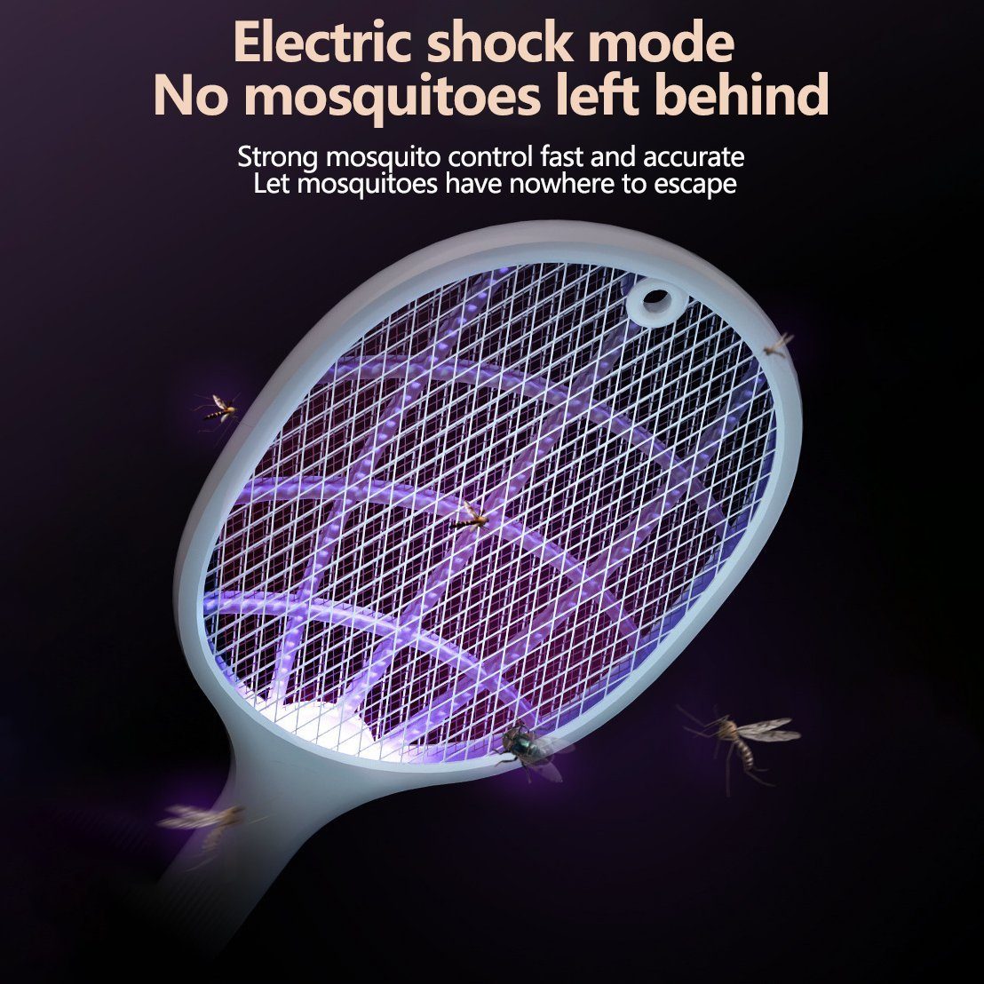 Elektrisch YOOdy~ Fliegenklatsche muckenklatsche Weiß fiegenklatsche XN01 Mückenklatsche