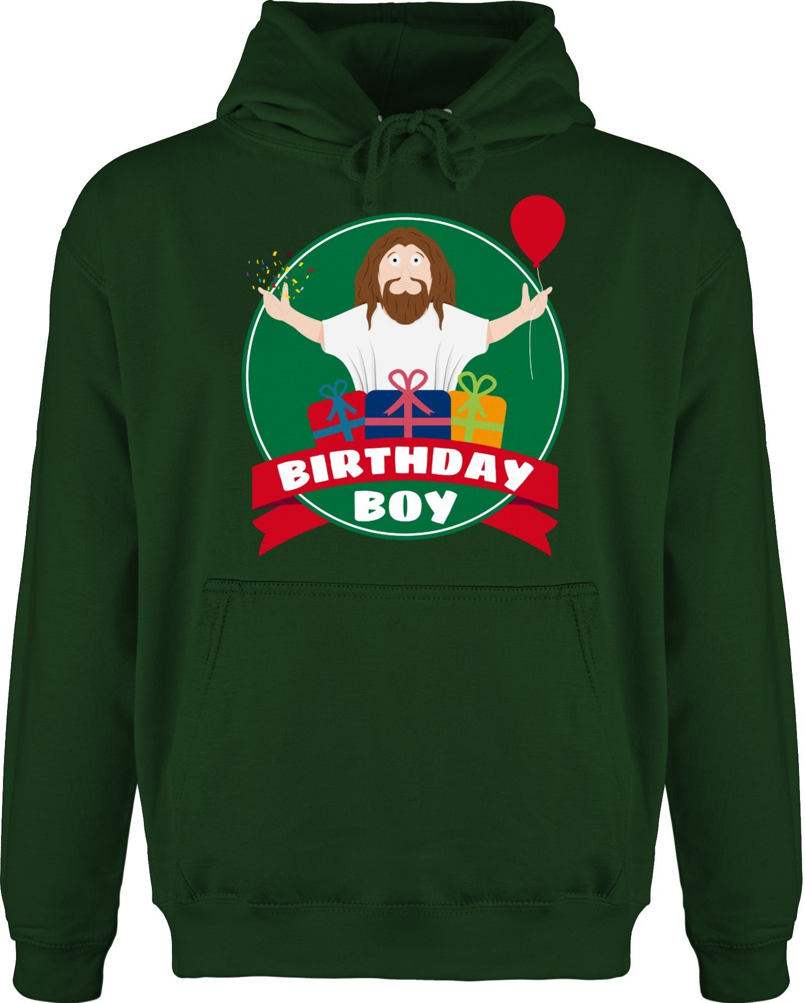 Herren Pullover Shirtracer Hoodie Ugly Christmas I Jesus Birthday Boy - Weihnachten & Silvester Geschenke - Männer Premium Kapuz