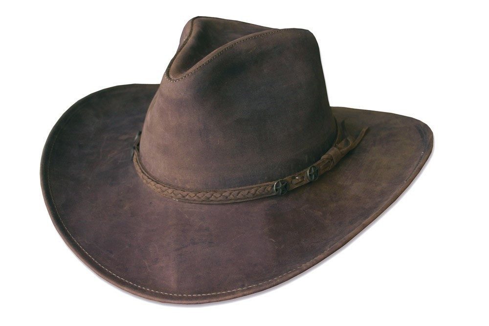 Stars & Stripes Cowboyhut Lederhut Bandera Nubukleder, formbare Krempe