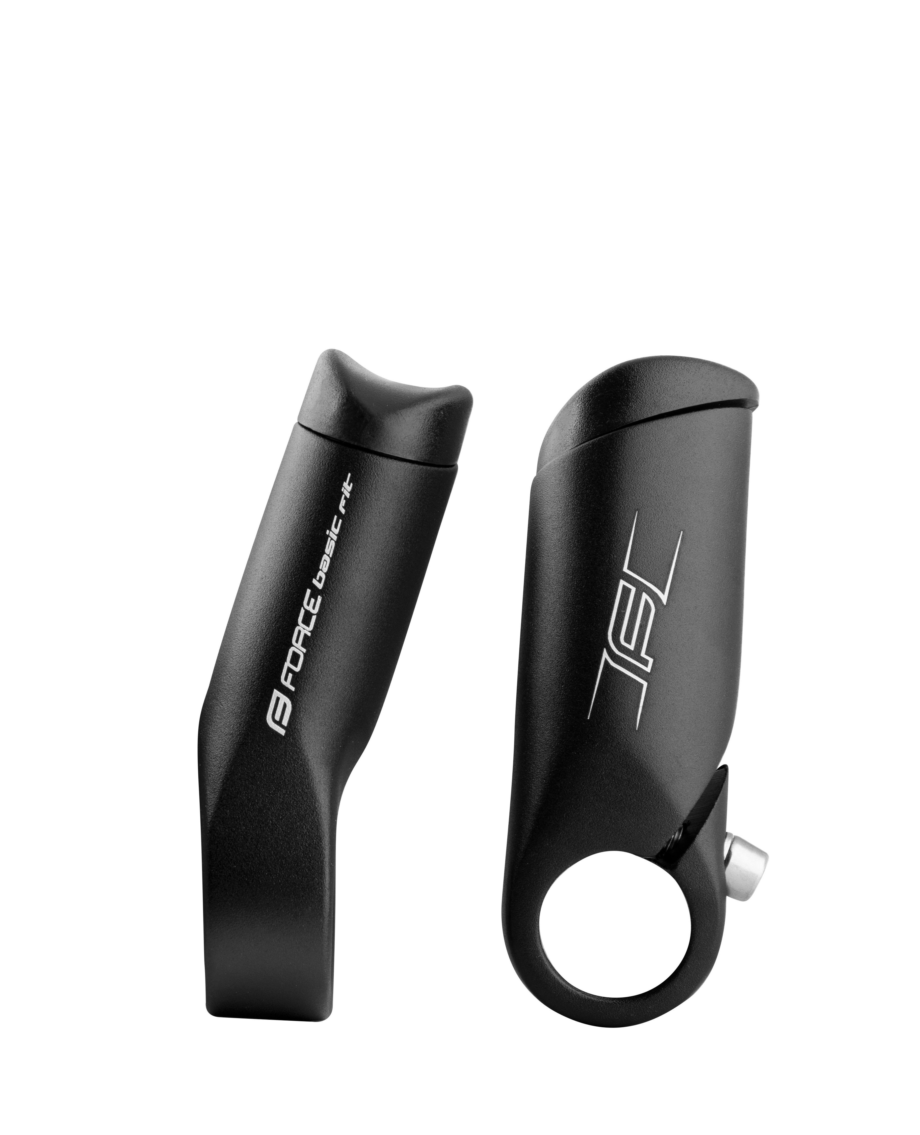 FORCE Fahrradlenker Lenkerhörnchen FORCE FIT 8 cm AI, mattschwarz, Bar Ends
