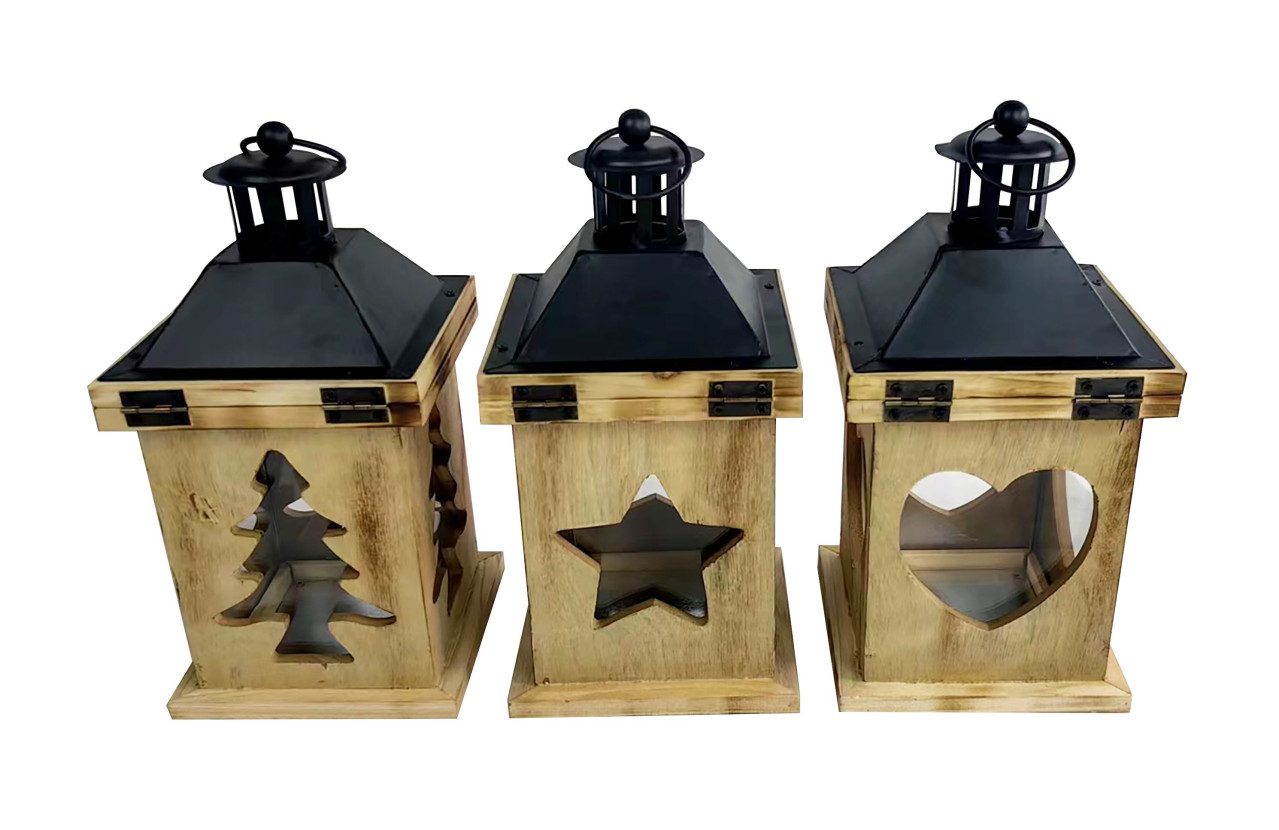 Trend Line Laterne TrendLine Laterne Holz-Metall günstig online kaufen
