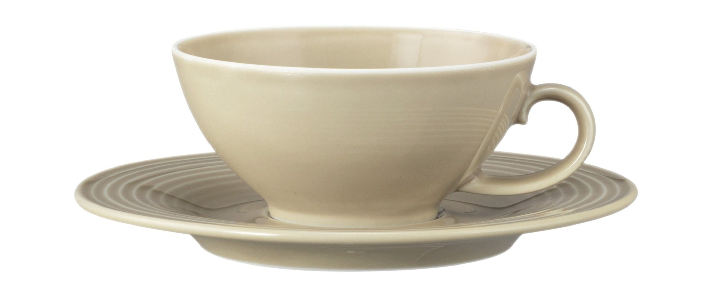 Seltmann Weiden Becher Seltmann Weiden Beat Sandbeige Teeobertasse 0,14l, Porzellan