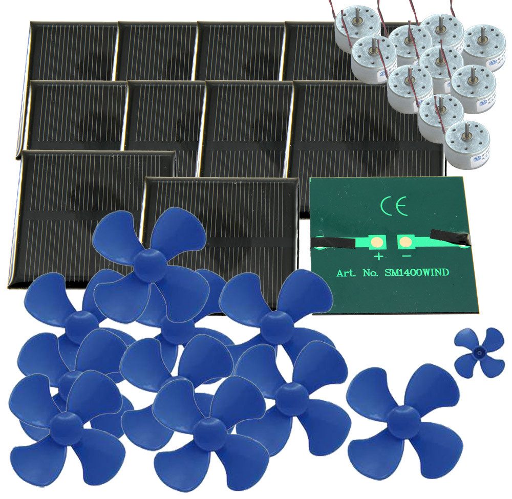 SOL-EXPERT group Modellbausatz Klassensatz Solarantrieb SPEEDY, Bau von Solar-Ventilatoren u.a.