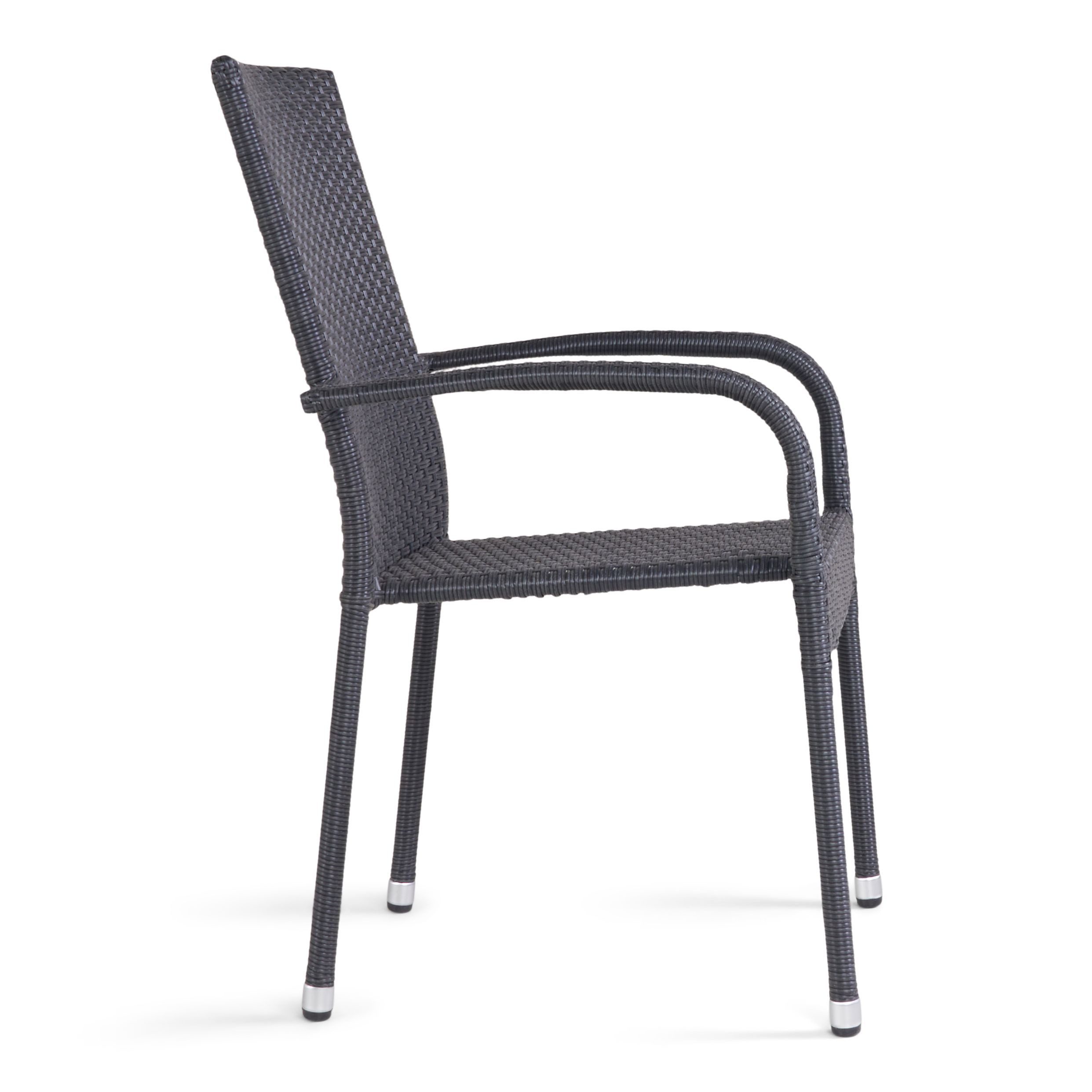 casa NOVA Gartenstuhl casa NOVA Gartenstuhl PARISO BHT 55x94x63 cm schwarz Stapelstuhl