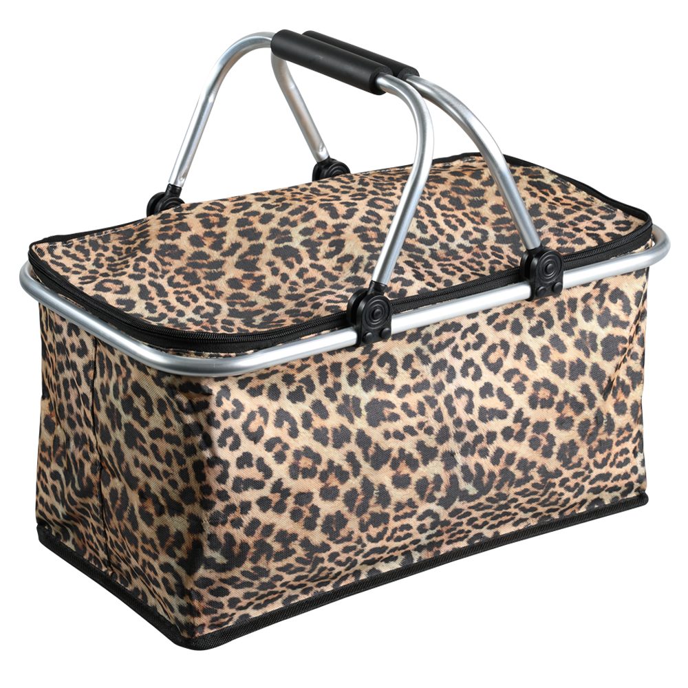 KESPER® Einkaufskorb Thermokorb, Leopard, 20 l, mit Kälte- / Wärmeisolierung