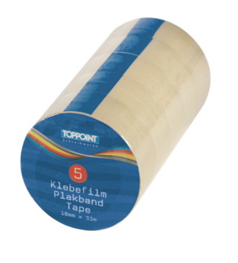 Klebeband 20 (4x 5) Rollen Klebestreifen Klebeband Klebefilm 33m x 18mm