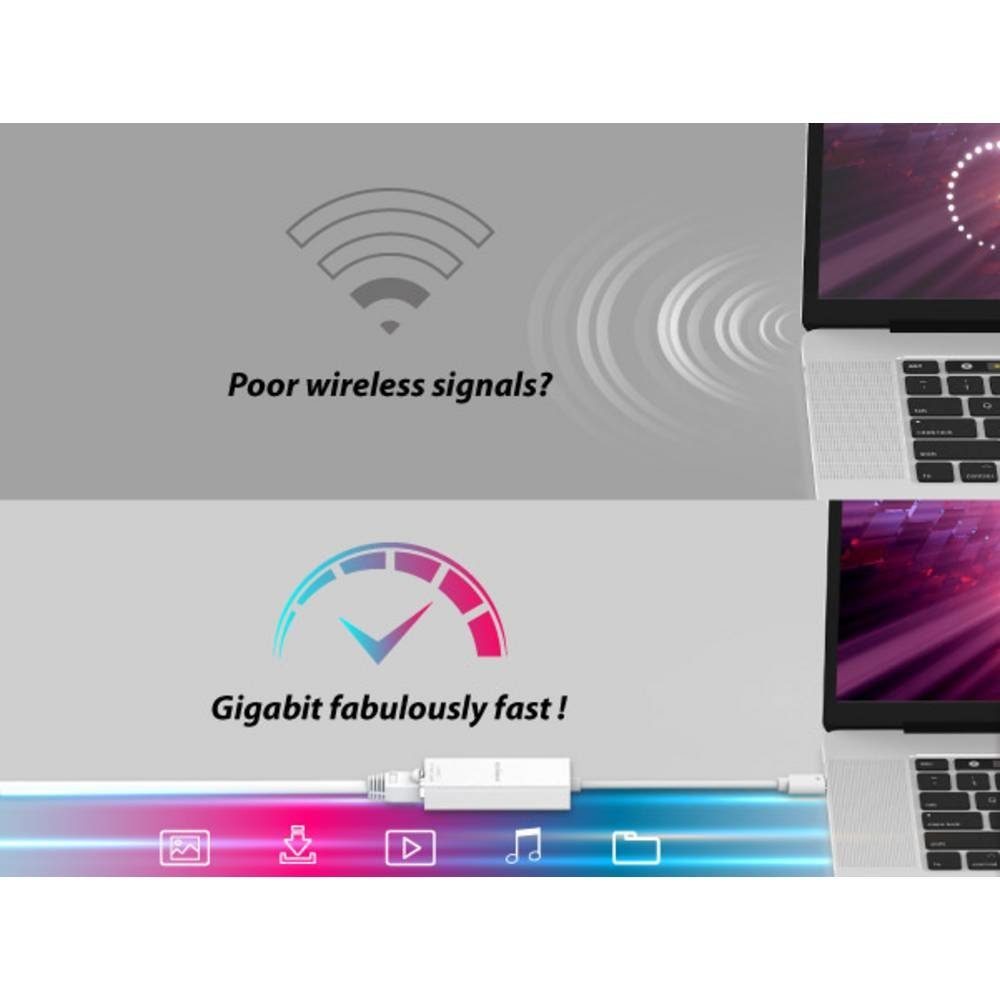 Edimax USB-C® zu Gigabit Ethernet Adapter EU-4306C Netzwerk-Adapter