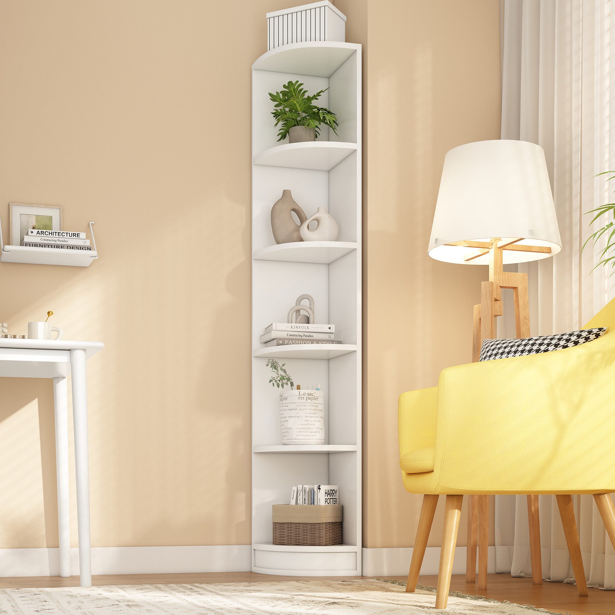 Flieks Bücherregal, 1-tlg., Eckschrank Standregal Aktenschrank günstig online kaufen