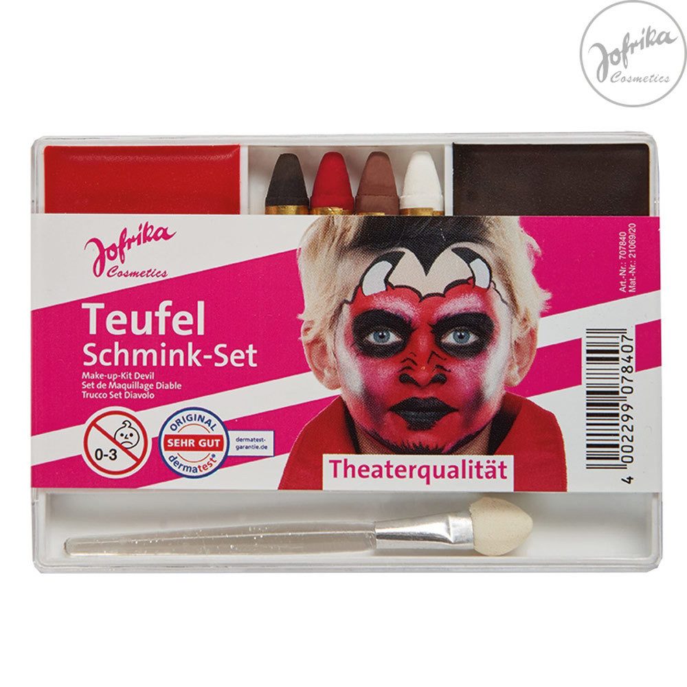 jofrika Schmink-Set Jofrika Karneval Schmink-Set 'Teufel' 707840, The