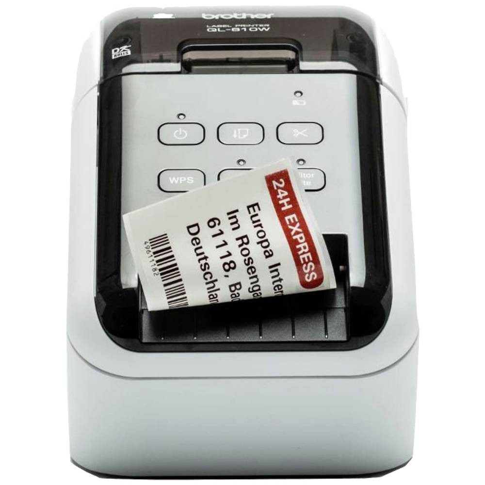 Brother Etikettendrucker Etikettendrucker QL810WCZG1 Etikettendrucker, (Rot-Schwarz-Druck)