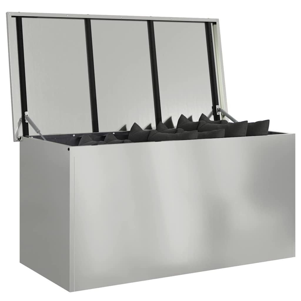 vidaXL Aufbewahrungsbox Außenlagerbox Silber 100 x günstig online kaufen