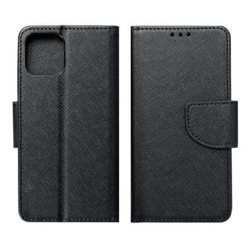 cofi1453 Smartphone-Hülle Buch Tasche "Fancy" für Nokia X30 Handy Hülle Schwarz