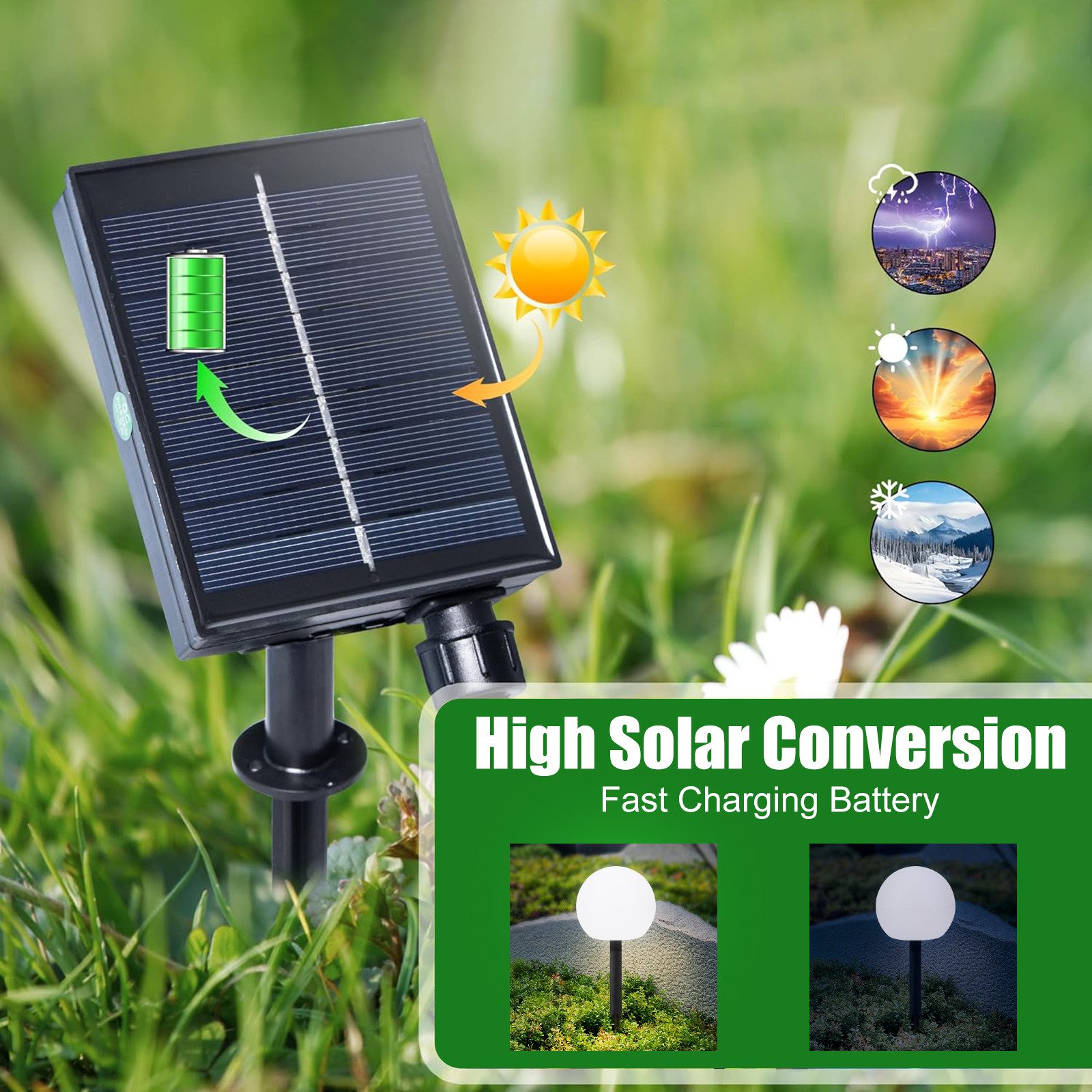 BlingBin Gartenleuchte wasserdicht Solarlampen für Garten günstig online kaufen