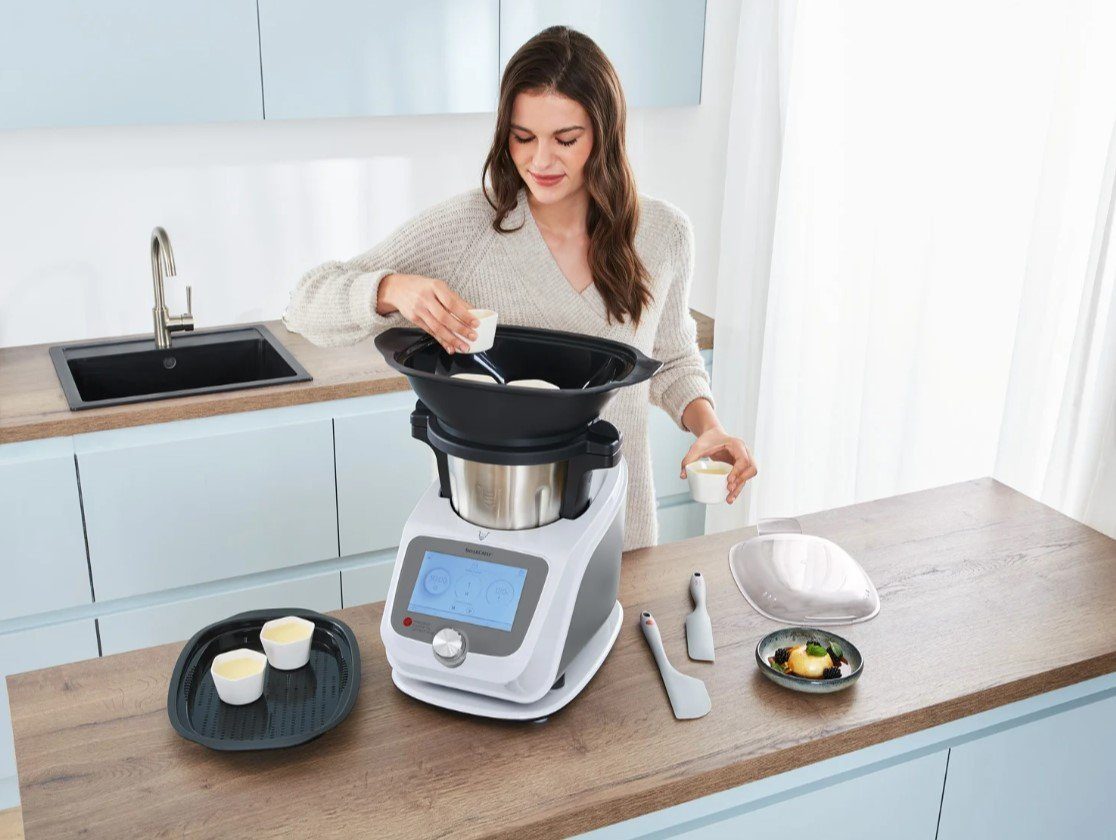 SKMC inkl. Monsieur 1200 Cuisine F6 connect trend Keramikförmchen SilverCrest Küchenmaschine