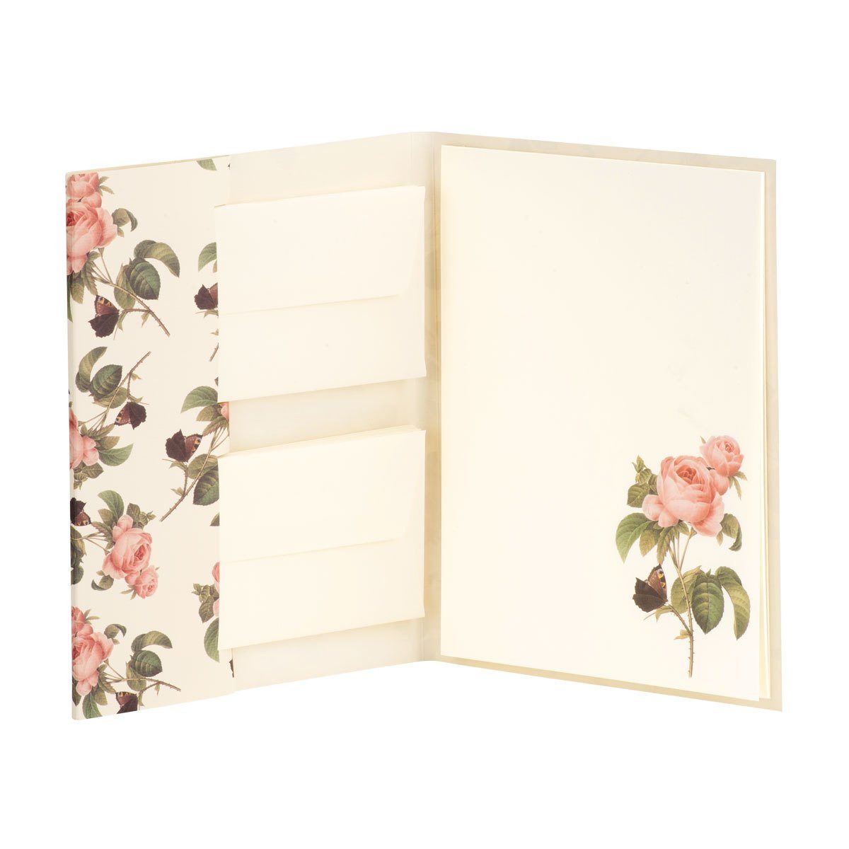 Rössler Briefpapier RÖSSLER Briefpapierpack Poesie 10 Blatt/10 Briefumschläge 85x250mm