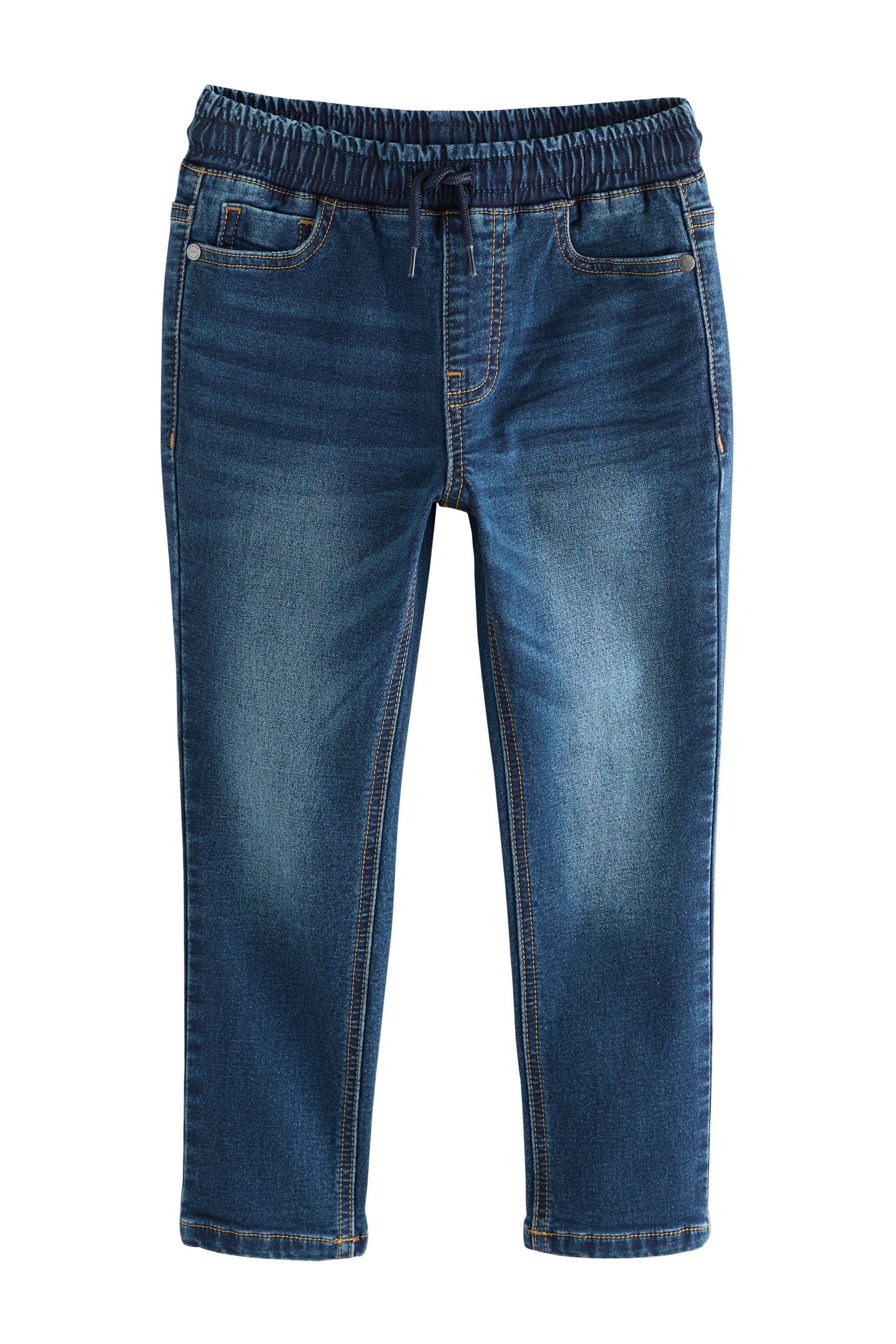 Next Regular-fit-Jeans Stretch-Jeans mit Elastikbund Regular Fit 2er-Pack (2-tlg)