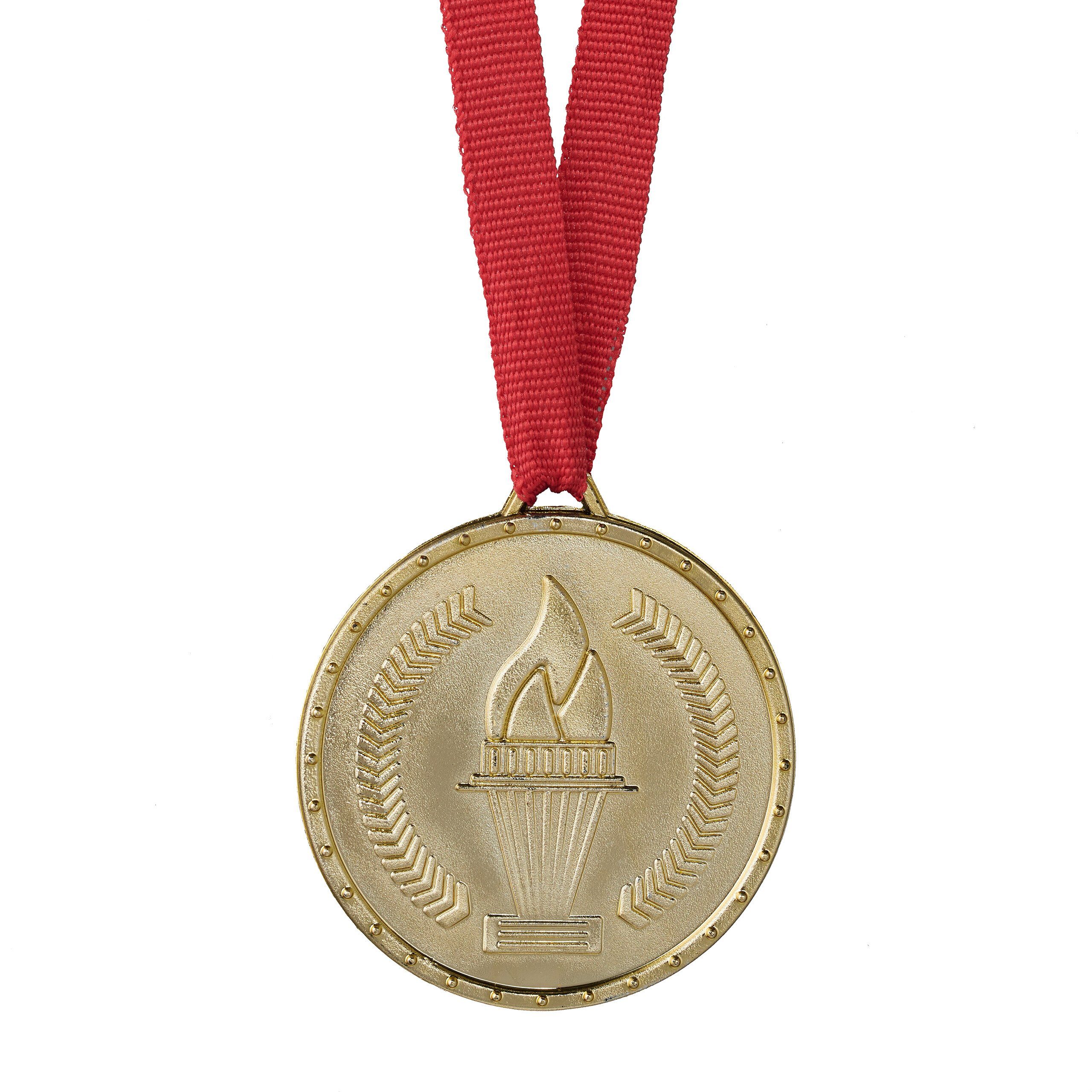 relaxdays Dekoobjekt Goldmedaille für Kinder Set 12er
