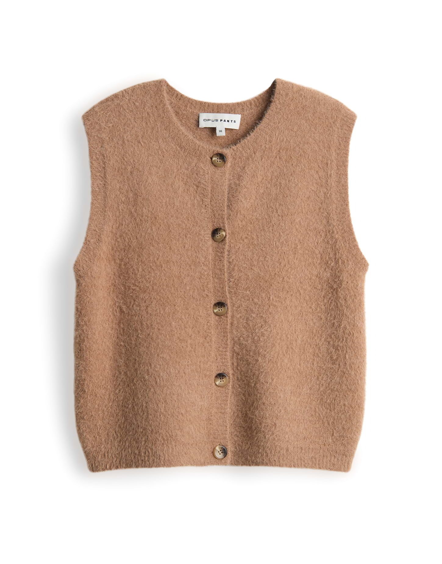 OPUS PANTS Strickweste PORAH Regular im Alpaka Wollmix Knopfleiste, flausch günstig online kaufen