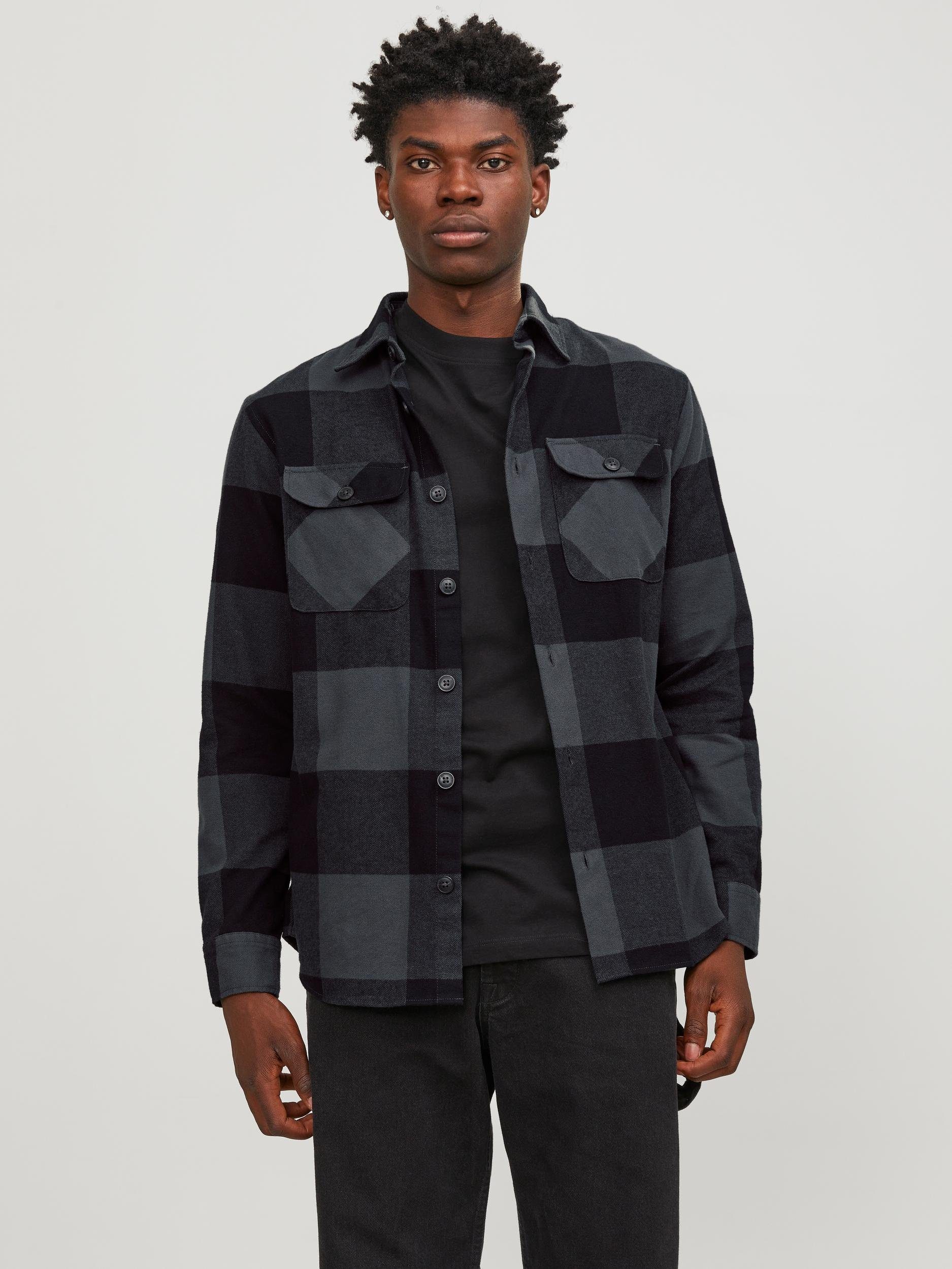Langarmhemd JJEDARREN OVERSHIRT LS NOOS