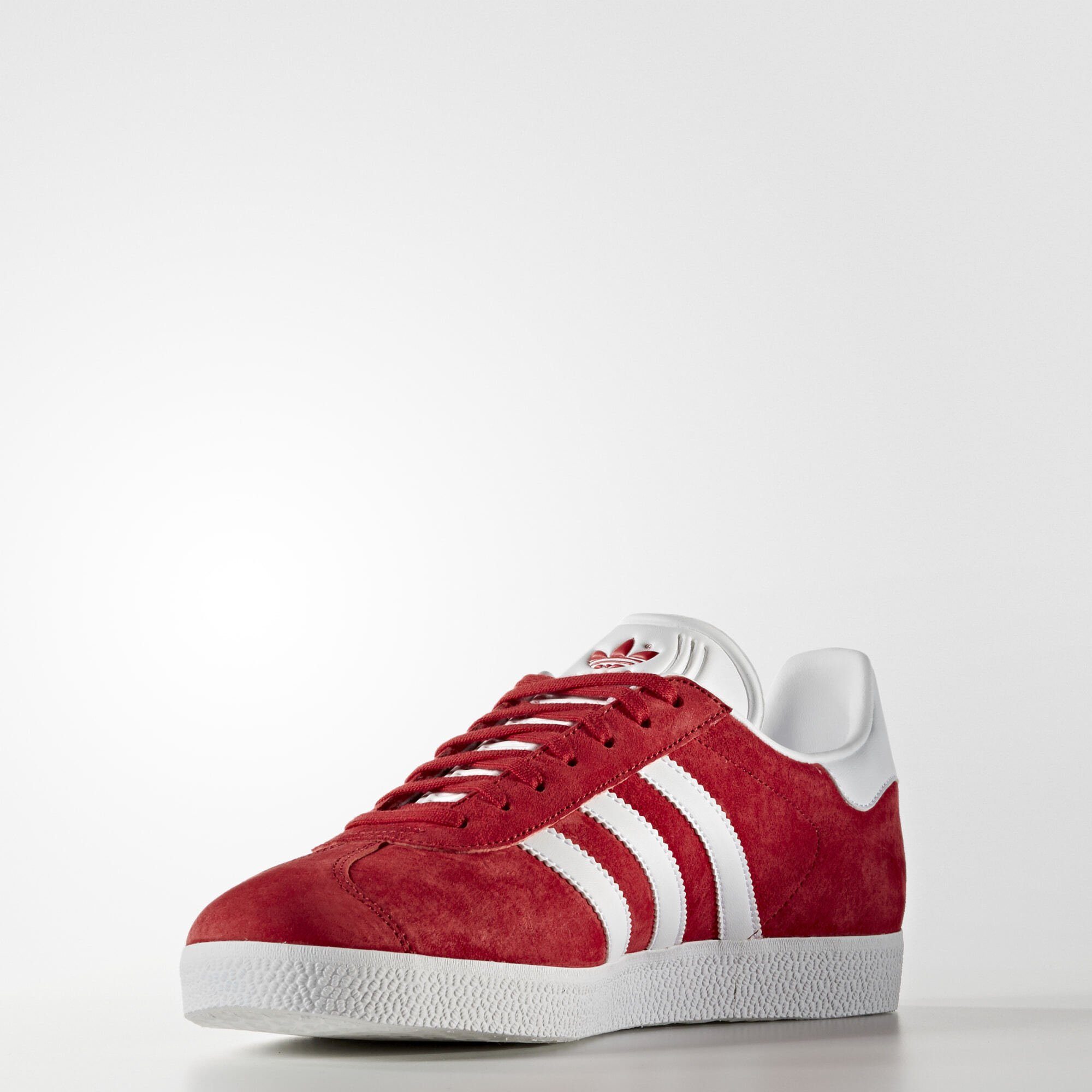 adidas Originals GAZELLE SCHUH Sneaker White Red Power / Gold / Metallic