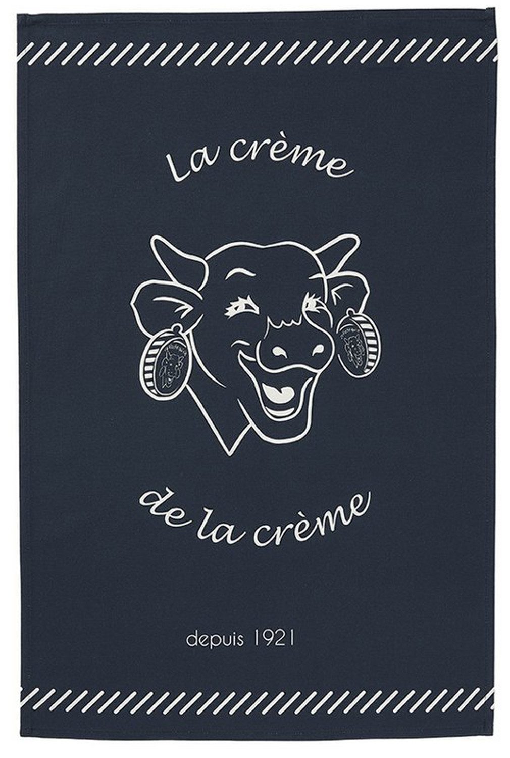 Coucke Geschirrtuch la creme de la creme, (1-tlg., 1-teilig), Vache Qui Rit Küchentuch ca.50x75cm Jacquard Baumwolle