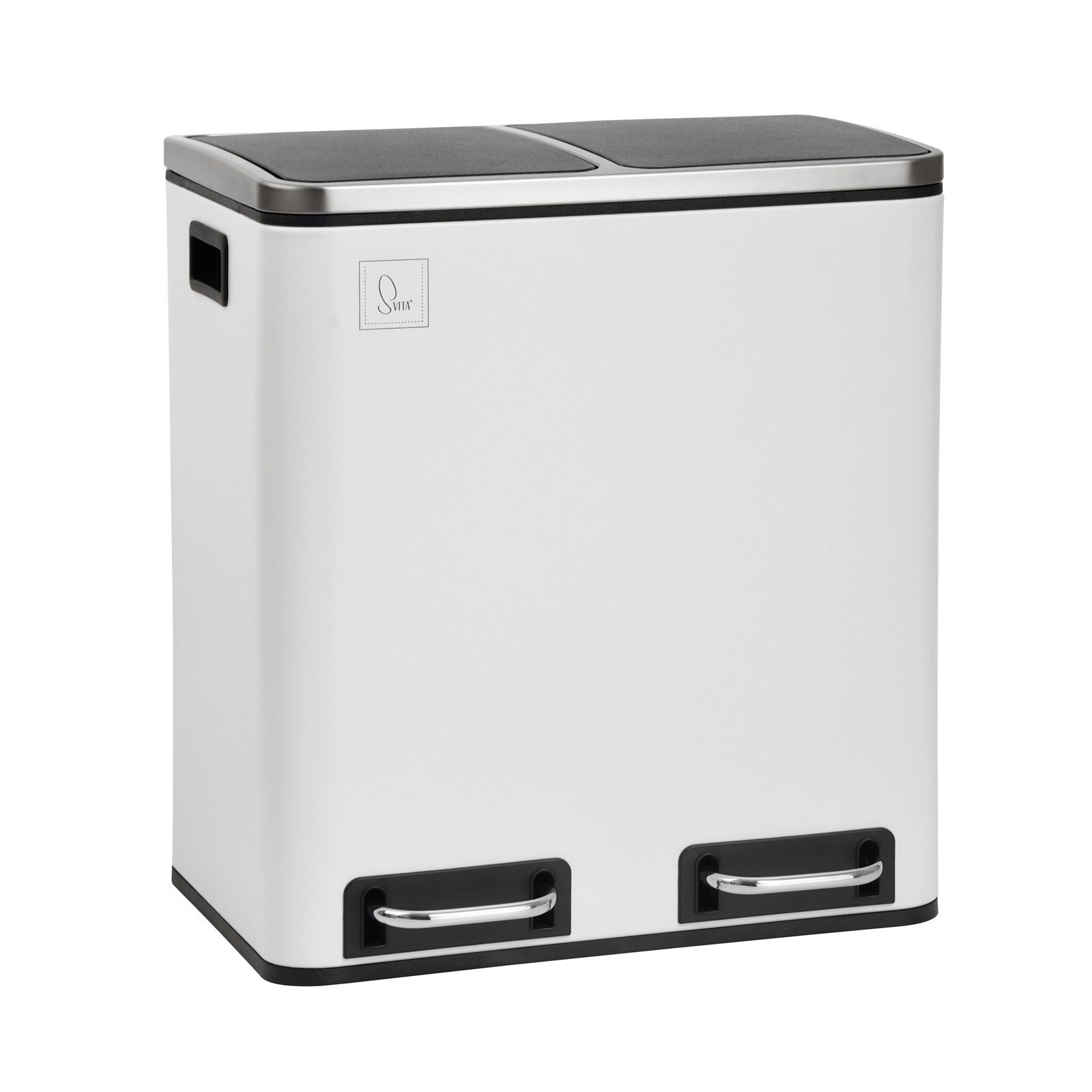SVITA Mülltrennsystem, Abfalleimer, Küchen-Ordnung, Papierkorb, Grau