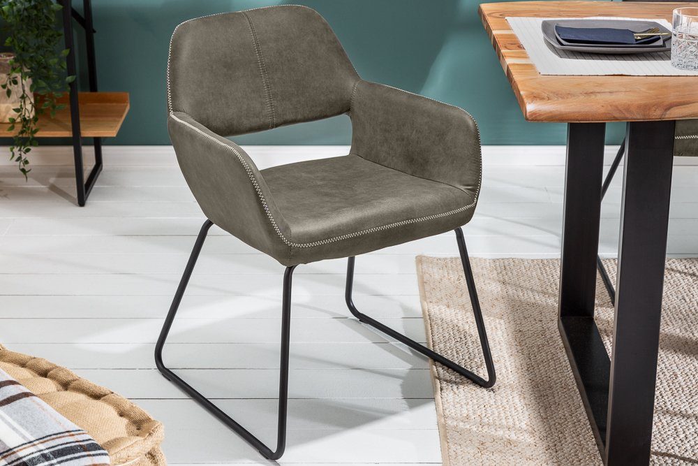 riess-ambiente Stuhl MUSTANG antik taupe, Esszimmer günstig online kaufen