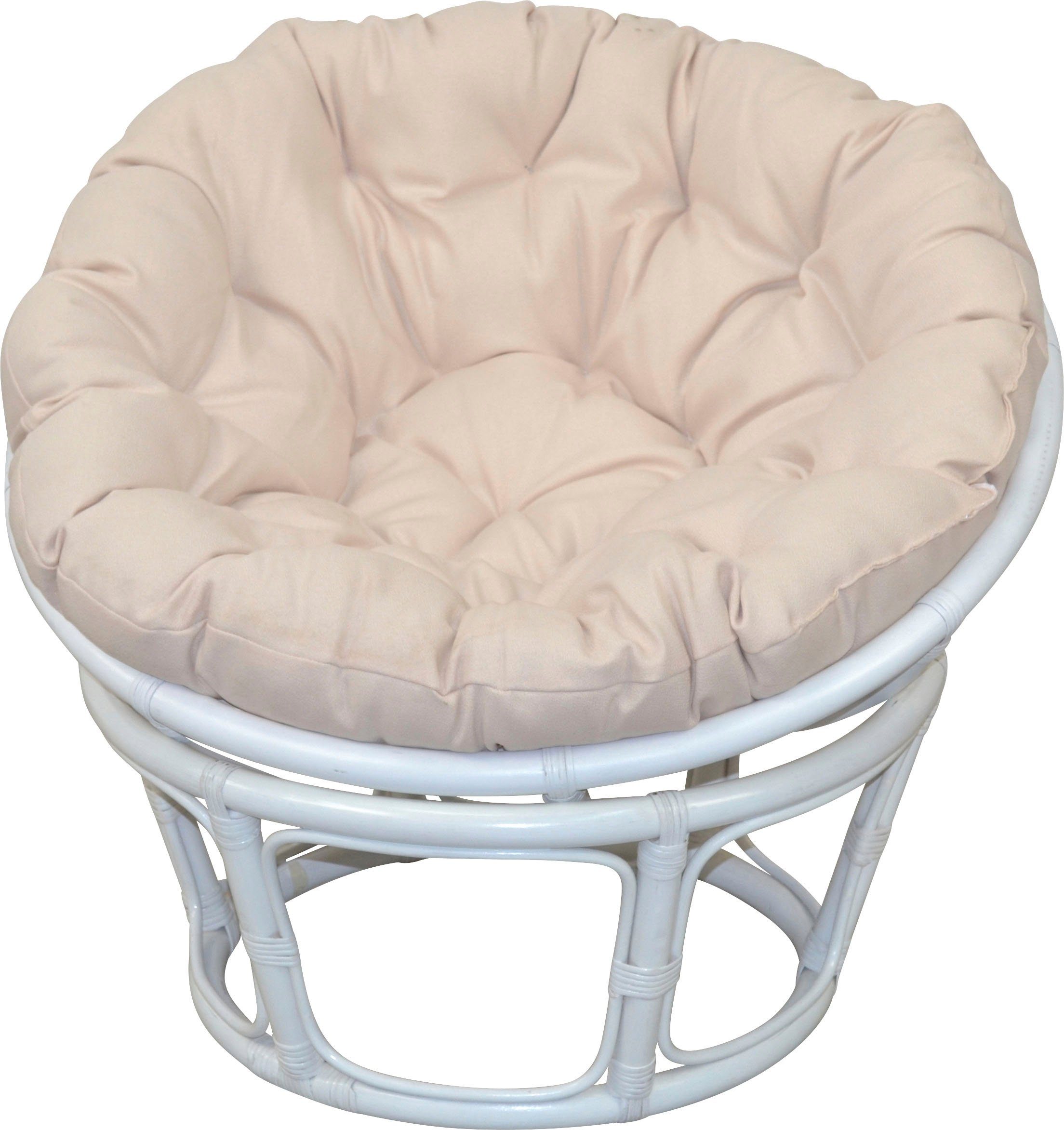 Home affaire Rattanstuhl Papasansessel, aus geflochtenem Rattan, in verschiedenen Größen (80-110 cm)