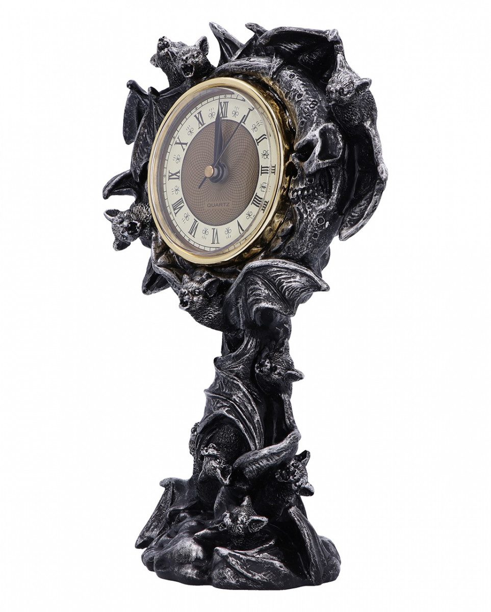 Horror-Shop Dekofigur Chiroptera Time Bat Gothic Tischuhr 24 cm günstig online kaufen