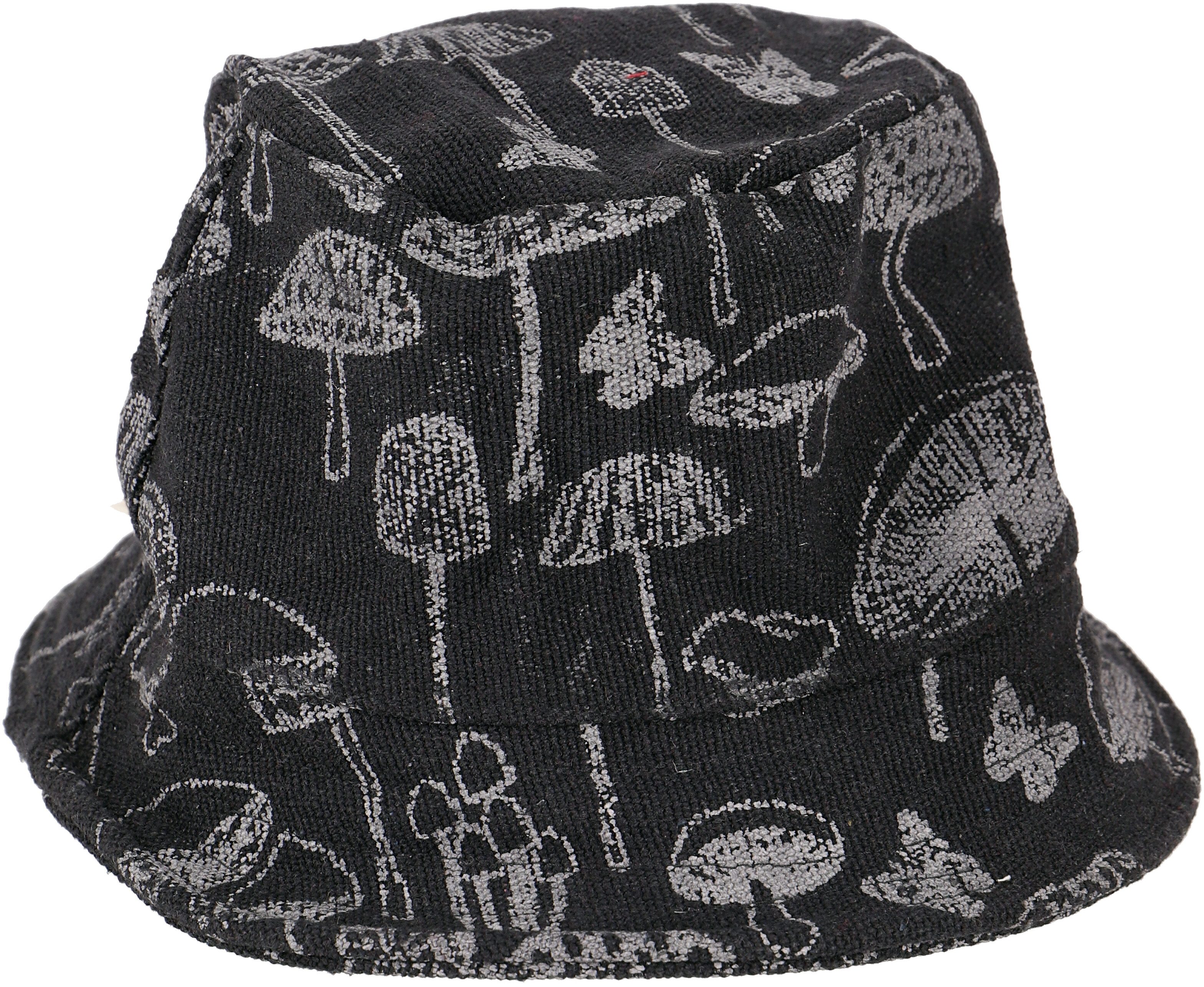 Strickmütze Sommerhut, Pilzdruck Schlapphut, Fischerhut,..