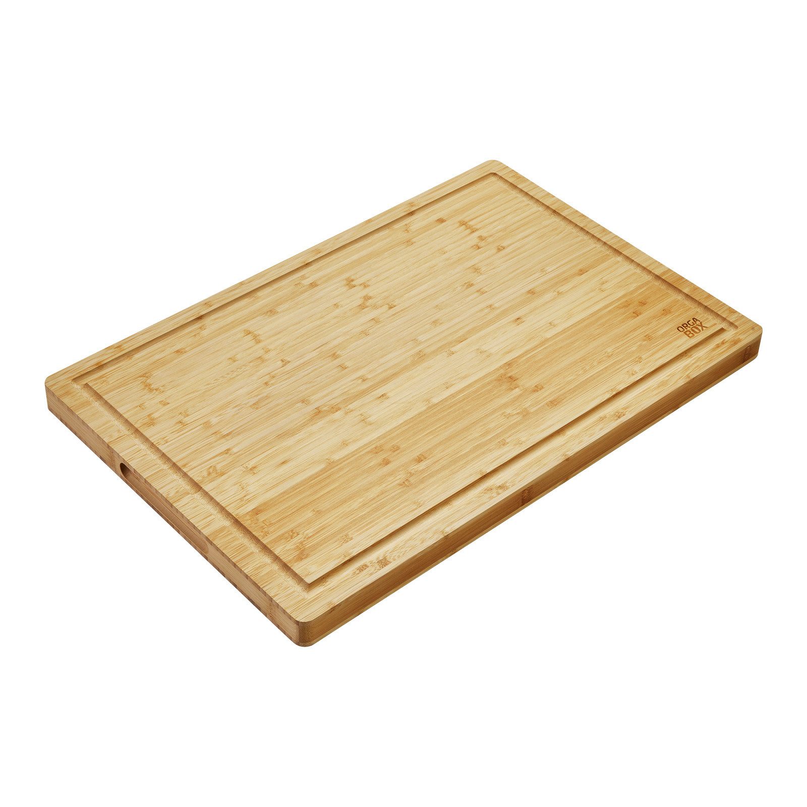 Schneidebrett Extra großes Küchenbrett Bambus 610 x 405 x 32 mm geölt