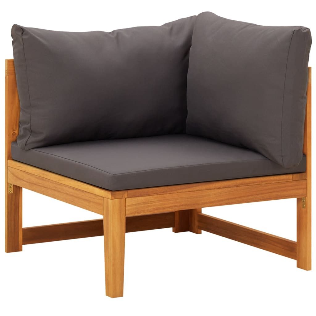 vidaXL Sofaelement Ecksofa mit Dunkelgrauen Kissen günstig online kaufen