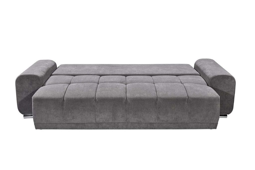 Sofa Paco ED Blau Schlafcouch 260x90 Schlafsofa, (Denim) cm Couch DESIGN Schlafsofa EXCITING