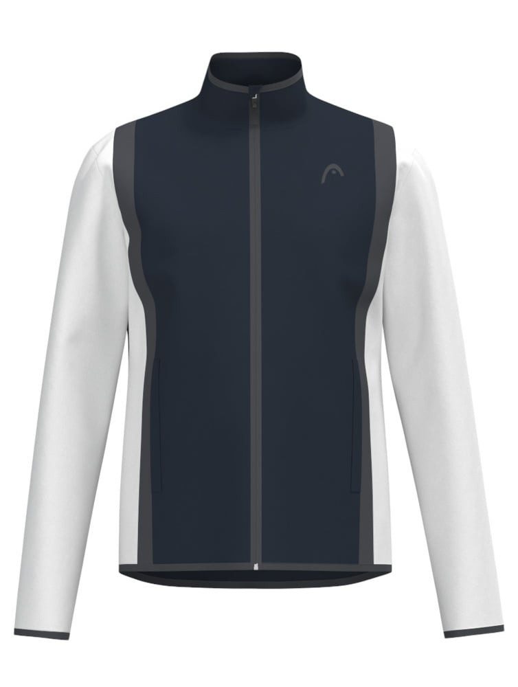Tennisjacke Club 25 (100% Polyester) 2025 navyblau/weiss Jungen