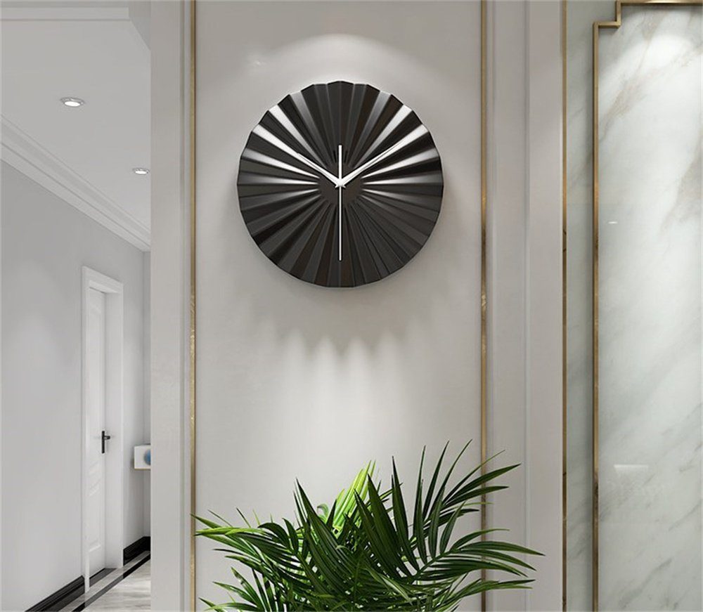 Dekorative Wanduhr Wanduhr Wanduhr stille Eisen, Uhr) dekorative die Wohnzimmer schwarz Wanduhr, moderne Wanddekoration im Uhr aus (Für